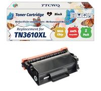 Compatible for Brother TN3610XL Toner Cartridge Work for Brother HL-L6210DW HL-L6210DWT Printers, with Chip, High Yield 8000 Pages, High-Definition Printing (1 Pack Black)