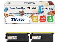 Compatible for Brother TN7600 Toner Cartridge Work for Brother HL-1670N HL-1850 HL-1850N HL-1870 HL-1870N HL-5030 Printers (2-Pack Black)