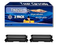 Compatible for Brother TN821 Toner Cartridge, Work for Brother HL-L9430CDN HL-L9470CDN MFC-L9630CDN MFC-L9670CDN Printers, Toner Cartridge (2 Pack Black)
