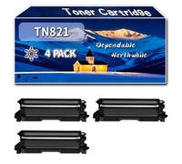 Compatible for Brother TN821 Toner Cartridge, Work for Brother HL-L9430CDN HL-L9470CDN MFC-L9630CDN MFC-L9670CDN Printers, Toner Cartridge (4 Pack Black)