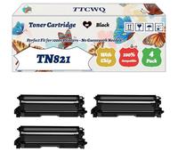Compatible for Brother TN821 Toner Cartridge Work for Brother HL-L9430CDN HL-L9470CDN MFC-L9630CDN Printers (4 Pack Black)