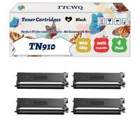 Compatible for Brother TN910 Toner Cartridges Work for Brother HL-L9310CDW HL-L9310CDWT HL-L9310CDWTT MFC-L9570CDW Printers (4 Pack Black)