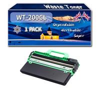 Compatible for Brother WT-200CL Waste Toner Container, Work for Brother DCP-9010CN HL-3040CN HL-3070CW MFC-9120CN MFC-9320CW Printers, Waste Toner Container WT200CL (1 Pack Black)