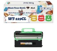 Compatible for Brother WT-229CL Waste Toner Bottle Work for Brother MFC-L3740CDWE MFC-L3760CDW MFC-L8340CDW Printers, with Chip, High Yield 60000 Pages, High-Definition Printing (1 Pack Black)
