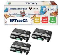 Compatible for Brother WT100CL Waste Toner Box Work for Brother DCP-9040 CN DCP-9042 CDN DCP-9042 CN DCP-9045 CDN DCP-9045 Printers (3 Pack Black)