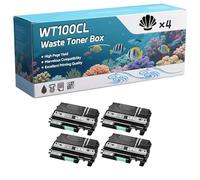 Compatible for Brother WT100CL Waste Toner Box, Work for Brother DCP-9040 CN DCP-9042 CDN DCP-9042 CN DCP-9045 CDN DCP-9045 CN Printers, Waste Toner Box WT-100CL (4 Pack Black)
