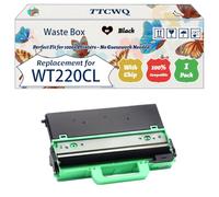 Compatible for Brother WT220CL Waste Box Work for Brother DCP-9017CDW DCP-9020CDW DCP-9020CDW Printers, with Chip, High Yield 30000 Pages, High-Definition Printing (1 Pack Black)
