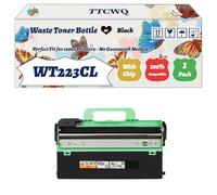 Compatible for Brother WT223CL Waste Toner Bottle Work for Brother DCP-L3510CDW DCP-L3550CDW Printers, with Chip, High Yield 50000 Pages, High-Definition Printing (1 Pack Black)
