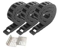 Compatible For BulkMan3D Semi-Enclosed 15x30mm Open Cable Drag Chain Kit - Wire Transmission Carrier Plastic Drag Towline Compatible For QueenBee LEAD CNC(3-METER KIT_QUEENBEE PRO CNC)