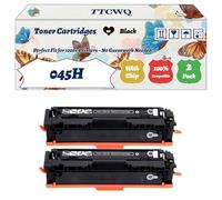 Compatible for Canon 045H Toner Cartridges Work for Canon imageCLASS MF632Cdw MF634Cdw LBP612Cdw Printers, with Chip, High Yield 3800 Pages, High-Definition Printing (2 Pack Black)