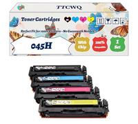 Compatible for Canon 045H Toner Cartridges Work for Canon imageCLASS MF632Cdw MF634Cdw LBP612Cdw Printers, with Chip, High Yield 3800 Pages, High-Definition Printing (4-Pack BK/C/M/Y)
