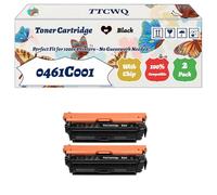 Compatible for Canon 0461C001 0458C001 0456C001 0454C001 Toner Cartridge Work for Canon i-SENSYS LBP710Cx i-SENSYS Printers (2 Pack Black)