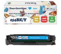 Compatible for Canon 054BK/Y Toner Cartridges Work for Canon i-SENSYS LBP-621Cw LBP-623Cdw MF641Cw MF643Cdw MF-643Cdw Printers (1 Pack Cyan)