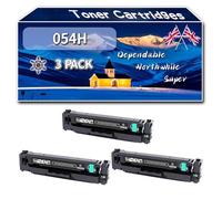 Compatible for Canon 054H Toner Cartridges, Work for Canon i-SENSYS LBP-621Cw LBP-623Cdw MF641Cw MF643Cdw MF-643Cdw Printers (3 Pack Black)