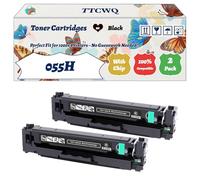 Compatible for Canon 055H Toner Cartridges Work for Canon i-SENSYS LBP-662Cdw LBP-663Cdw LBP-664Cx Printers, with Chip, High Yield 8600 Pages, High-Definition Printing (2 Pack Black)