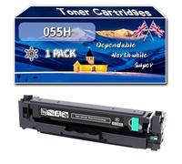 Compatible for Canon 055H Toner Cartridges, Work for Canon i-SENSYS LBP-662Cdw LBP-663Cdw Printers (1 Pack Black)