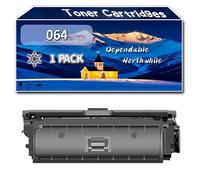 Compatible for Canon 064 Toner Cartridges, Work for Canon i-SENSYS LBP722Cdw LBP732Cdw MF832Cdw MF842Cdw Printers, Toner Cartridges CRG064 CRG-064 064BK 064C 064M 064Y (1 Pack Black)
