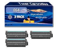 Compatible for Canon 064 Toner Cartridges, Work for Canon i-SENSYS LBP722Cdw MF842Cdw LBP732Cdw MF832cdw Printers, Toner Cartridges CRG064 4937C001 4935C001 4933C001 4931C001 (3 Pack Black)