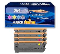 Compatible for Canon 064 Toner Cartridges, Work for Canon i-SENSYS LBP722Cdw MF842Cdw LBP732Cdw MF832cdw Printers, Toner Cartridges CRG064 4937C001 4935C001 4933C001 4931C001 (4-Pack BK/C/M/Y)
