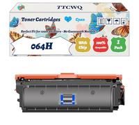 Compatible for Canon 064H Toner Cartridges Work for Canon i-SENSYS LBP722Cdw LBP732Cdw MF832Cdw MF842Cdw Printers, with Chip, High Yield 23400 Pages, High-Definition Printing (1 Pack Cyan)