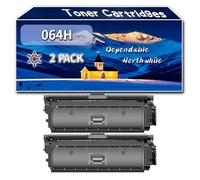 Compatible for Canon 064H Toner Cartridges, Work for Canon i-SENSYS LBP722Cdw MF832Cdw LBP732Cdw MF842Cdw Printers, Toner Cartridges CRG064 CRG-064 064BK 064C 064M 064Y (2 Pack Black)