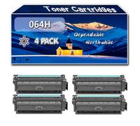 Compatible for Canon 064H Toner Cartridges, Work for Canon i-SENSYS LBP722Cdw MF842Cdw LBP732Cdw MF832cdw Printers, Toner Cartridges CRG064H 4938C001 4936C001 4934C001 4932C001 (4 Pack Black)