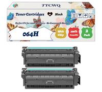 Compatible for Canon 064H Toner Cartridges Work for Canon i-SENSYS LBP722Cdw MF842Cdw LBP732Cdw MF832cdw Printers, with Chip, High Yield 13400 Pages, High-Definition Printing (2 Pack Black)
