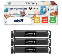 Compatible for Canon 069H Toner Cartridges Work for Canon imageCLASS MF752Cdw LBP673Cdw MF753Cdw MF753Cdw LBP674Cx Printers (3 Pack Black)