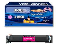 Compatible for Canon 069H Toner Cartridges, Work for Canon imageCLASS MF752Cdw LBP673Cdw MF753Cdw MF753Cdw LBP674Cx LBP674Cdw Printers, Toner Cartridges 069 CRG-069 CRG-069H (1 Pack Magenta)