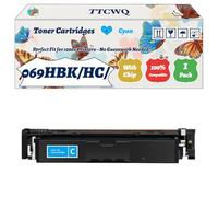 Compatible for Canon 069HBK/HC/HM/HY Toner Cartridges Work for Canon i-SENSYS MF752Cdw II MF754Cdw MF754Cdw II Printers, with Chip, High Yield 8600 Pages, High-Definition Printing (1 Pack Cyan)