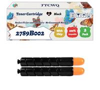 Compatible for Canon 2789B002 2793B002 2797B002 2801B002 Toner Cartridge Work for Canon imageRUNNER C5051i imageRUNNER C5051 imageRUNNER Printers (2 Pack Black)