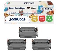 Compatible for Canon 3008C002 Toner Cartridges Work for Canon 056H i-SENSYS LBP-325X MF542X MF543X MF552dw Printers (3 Pack Black)