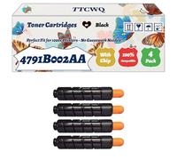 Compatible for Canon 4791B002AA Toner Cartridges Work for Canon iR ADVANCE 4225i 4235i Printers, with Chip, High Yield 44200 Pages, High-Definition Printing (4 Pack Black)