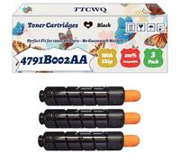 Compatible for Canon 4791B002AA Toner Cartridges Work for Canon iR ADVANCE 4225i 4235i Printers, with Chip, High Yield 44200 Pages, High-Definition Printing (3 Pack Black)