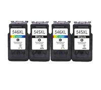 Compatible for Canon 545 546XL Ink Cartridge Combo Pack for Canon MG2450 MG2550 MG2550S MG2950 MX495(2 BK 2 Color)