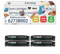 Compatible for Canon 6273B002 Toner Cartridges Work for Canon i-SENSYS MF 620 Series MF 623 Cn MF 624 Cdt MF 624 Cw MF 628 Printers (4 Pack Black)
