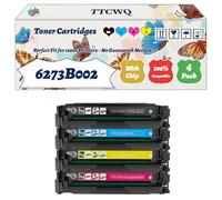 Compatible for Canon 6273B002 Toner Cartridges Work for Canon i-SENSYS MF 8200 Series MF 8230 cn MF 8280 cw Lasershot LBP-7100 Printers (4-Pack BK/C/M/Y)