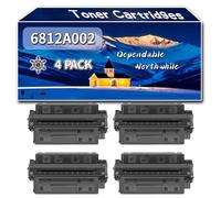 Compatible for Canon 6812A002 Toner Cartridges, Work for Canon Smartbase PC1210D PC1230D PC1270D Printers, Toner Cartridges (4 Pack Black)