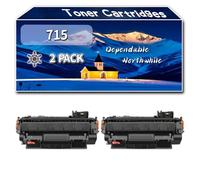 Compatible for Canon 715 Toner Cartridges, Work for Canon I-Sensys LBP-3310 LBP-3370 Printers, Toner Cartridges 1975B002 1976B002 CRG715 (2-Pack Black)