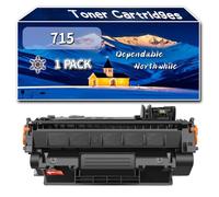 Compatible for Canon 715 Toner Cartridges, Work for Canon i-SENSYS LBP-3310 LBP-3370 Printers, Toner Cartridges CRG715 (1 Pack Black)