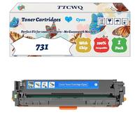 Compatible for Canon 731 Toner Cartridges Work for Canon i-SENSYS LBP-7100 LBP-7100Cn LBP-7100Cx LBP-7110Cw Printer, with Chip, High Yield 3400 Pages, High-Definition Printing (1 Pack Cyan)