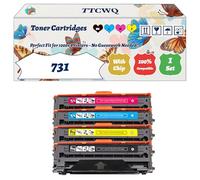Compatible for Canon 731 Toner Cartridges Work for Canon I-Sensys MF-628CW LBP-7110CW MF-8230CN Printers, with Chip, High Yield 2400 Pages, High-Definition Printing (4-Pack BK/C/M/Y)
