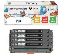 Compatible for Canon 731 Toner Cartridges Work for Canon MF600 MF620 MF623 MF623cn MF628 MF628cw MF8200 MF8230CN Printers (4 Pack Black)