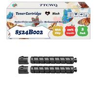 Compatible for Canon 8524B002 8525B002 8526B002 8527B002 Toner Cartridge Work for Canon imageRUNNER Advance C3330i Advance C3525i Advance Printers (2 Pack Black)