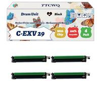 Compatible for Canon C-EXV 29 Drum Unit Work for Canon imageRUNNER C3725i C3326i Printers, with Chip, High Yield 59000 Pages, High-Definition Printing (4 Pack Black)
