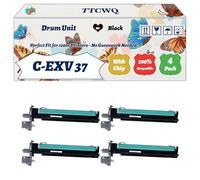 Compatible for Canon C-EXV 37 Drum Unit Work for Canon imageRUNNER 1730i 1740 1750 Printers, with Chip, High Yield 89000 Pages, High-Definition Printing (4 Pack Black)