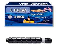 Compatible for Canon C-EXV-47 Toner Cartridges, Work for Canon iR ADVANCE C250i C350i C350P Printers (1 Pack Black)
