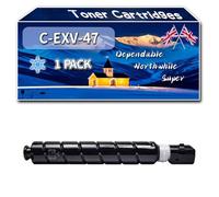 Compatible for Canon C-EXV-47 Toner Cartridges, Work for Canon iR ADVANCE C250i C350i C350P Printers (1 Pack Cyan)