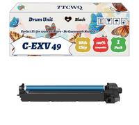 Compatible for Canon C-EXV 49 Drum Unit Work for Canon imageRUNNER Advance C3320 C3320i C3325i Printers, with Chip, High Yield 80000 Pages, High-Definition Printing (1 Pack Black)