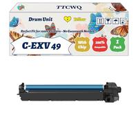 Compatible for Canon C-EXV 49 Drum Unit Work for Canon imageRUNNER Advance C3330i C3525i C3520i Printers, with Chip, High Yield 80000 Pages, High-Definition Printing (1 Pack Yellow)